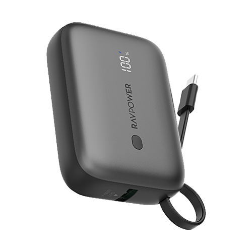 RAVPower RP-PB1224 - 10,000mAh PD20W Attached Type-c Cable