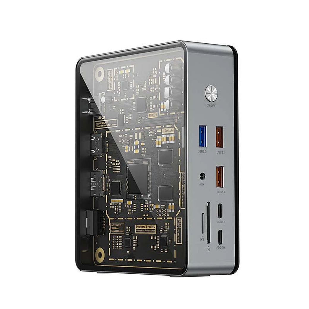 WiWU W1601 16 in 1 - Type C hub Laptop Adapter usb c to PD100W HDMI Card reader