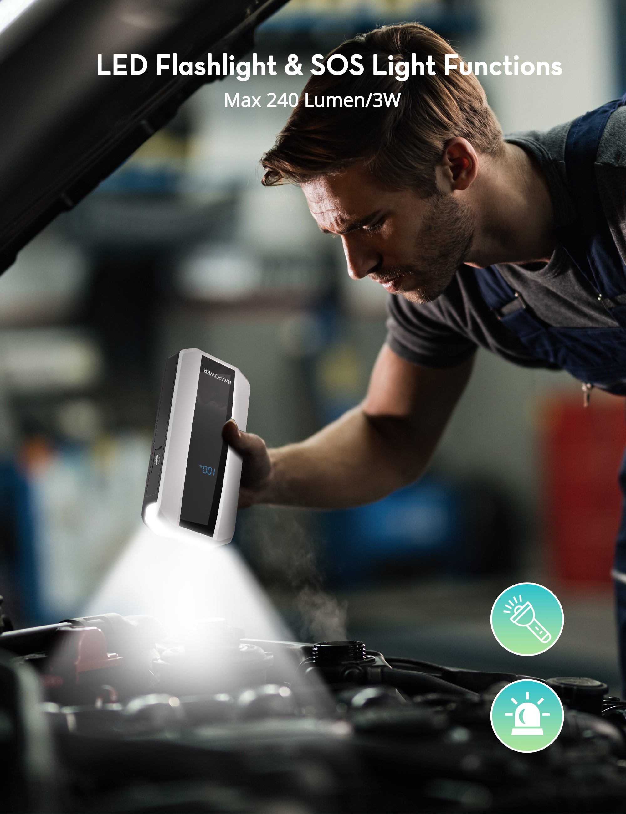 RAVPower PB1225 - 11,000mAh 300A