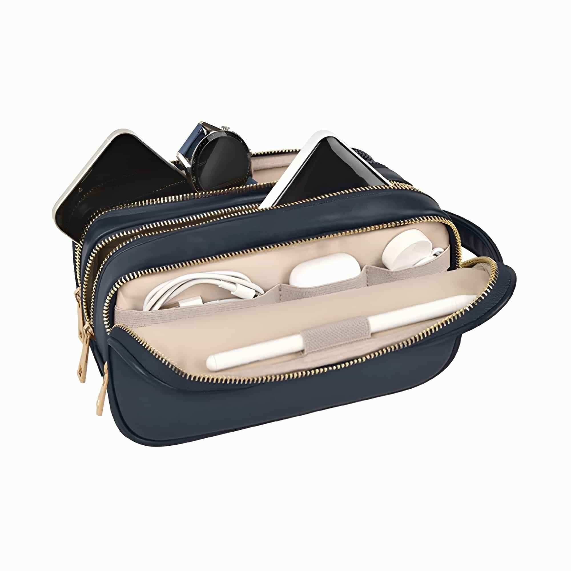 WiWU Salem Lux - Pouch LUX PU leather Metal Zipper Luxurious design