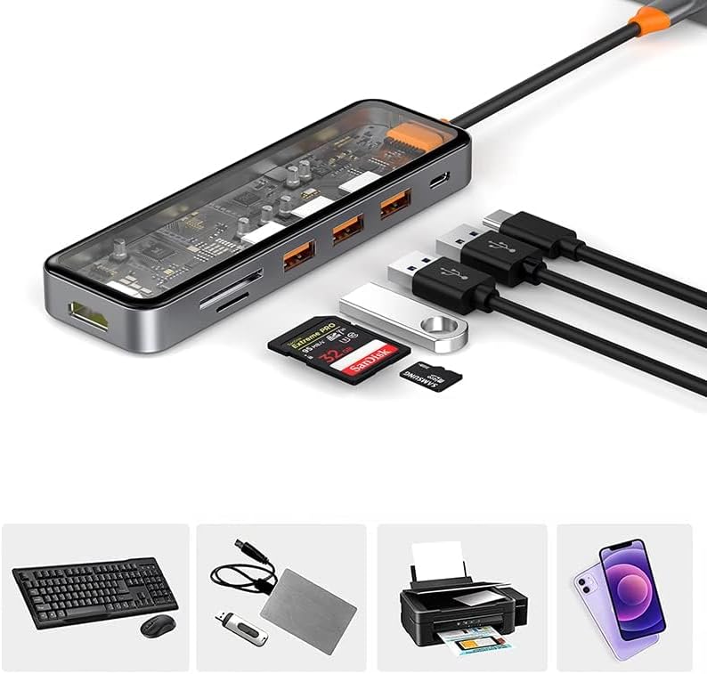 WIWU CB007 - Cyber 7in1 USB-C HUB PD 100W