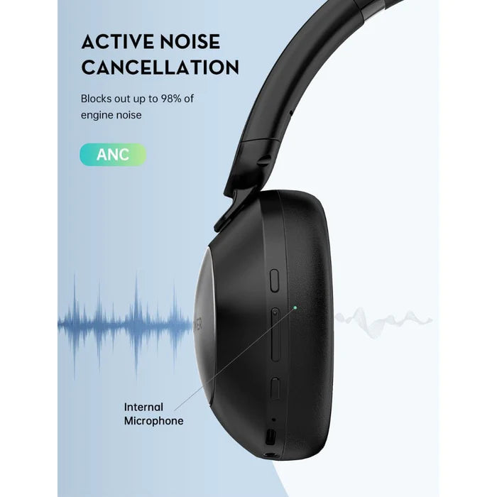 RAVPower BH1019 - Quiet Comfort Over-Ear Wireless Stereo Headphones