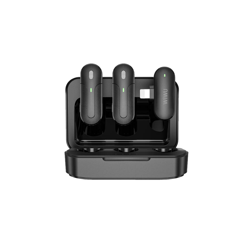 WiWU WM002 - Lavalier Microphone2 Pack Ultra-Low Delay Wireless