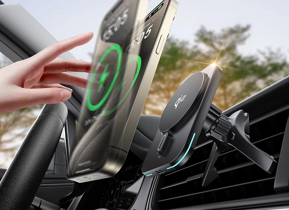 WiWU CH-323 - Qi2.0 MAGO MagSafe Wireless Car Charger