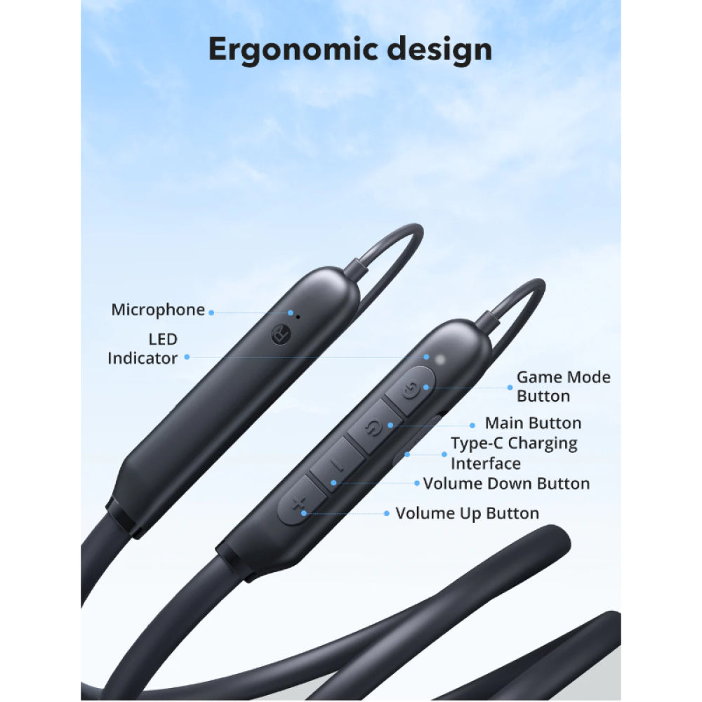 RAVPower RP-BH1008 - Wireless Neckband Bluetooth Earphones