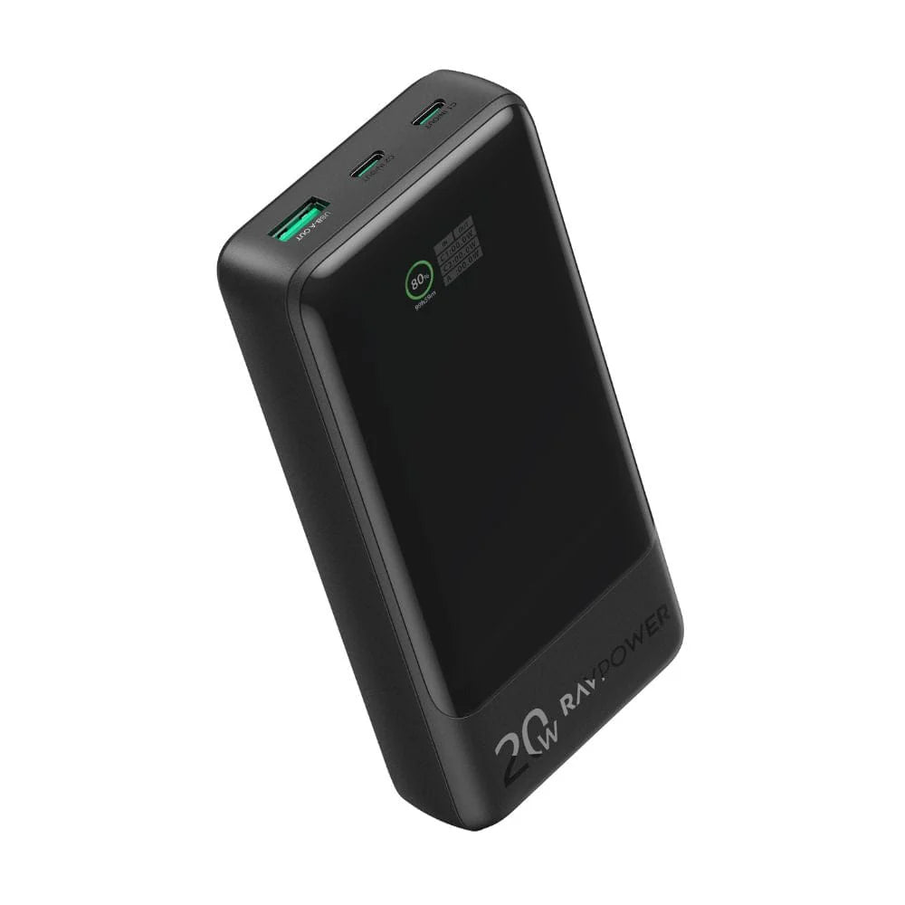 RAVPower PB1238 - 20,000mAh PD Pioneer 20W 3 Ports Power Bank