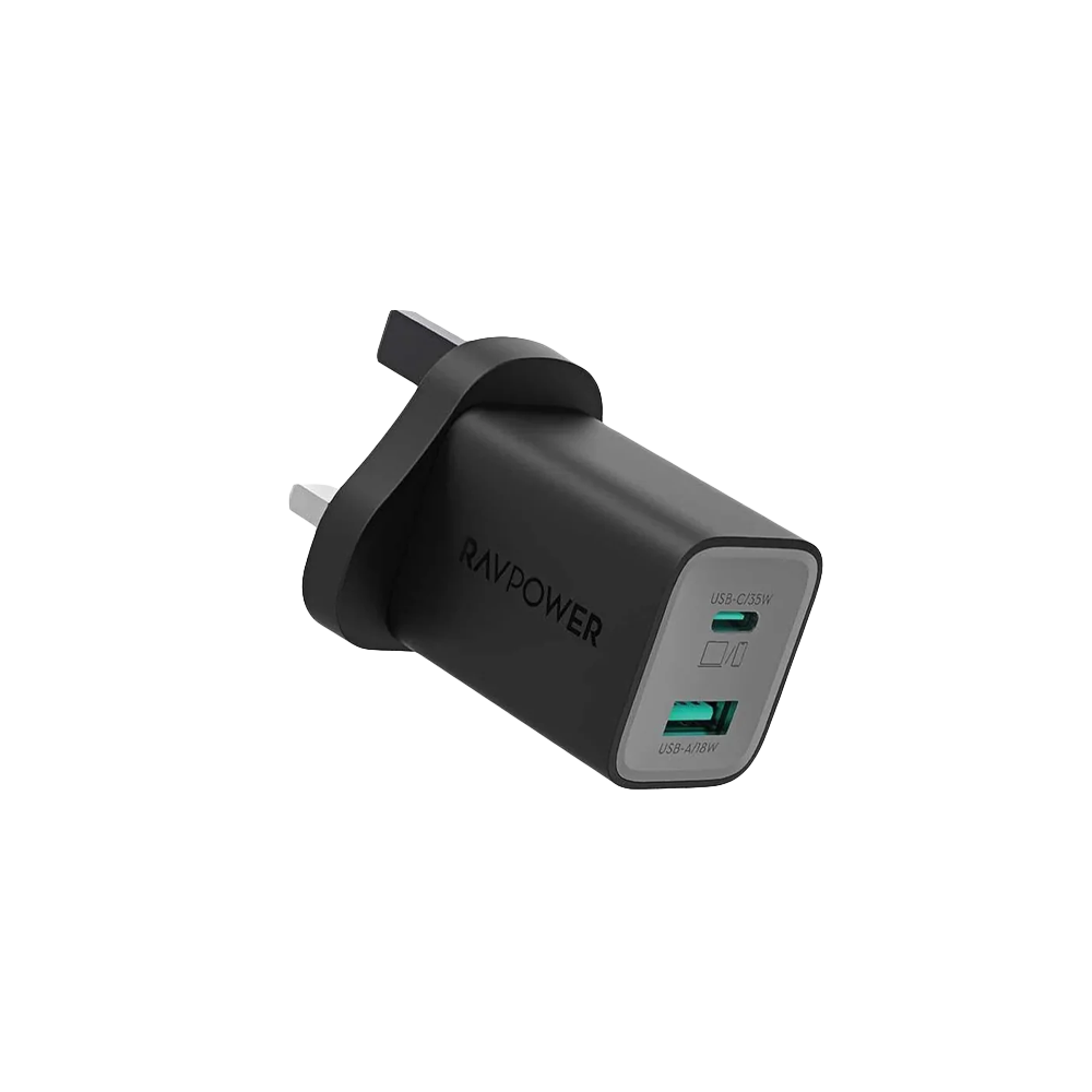 RAVPower PC1046 - PD Pioneer 35W 2-Port Wall Charger Black