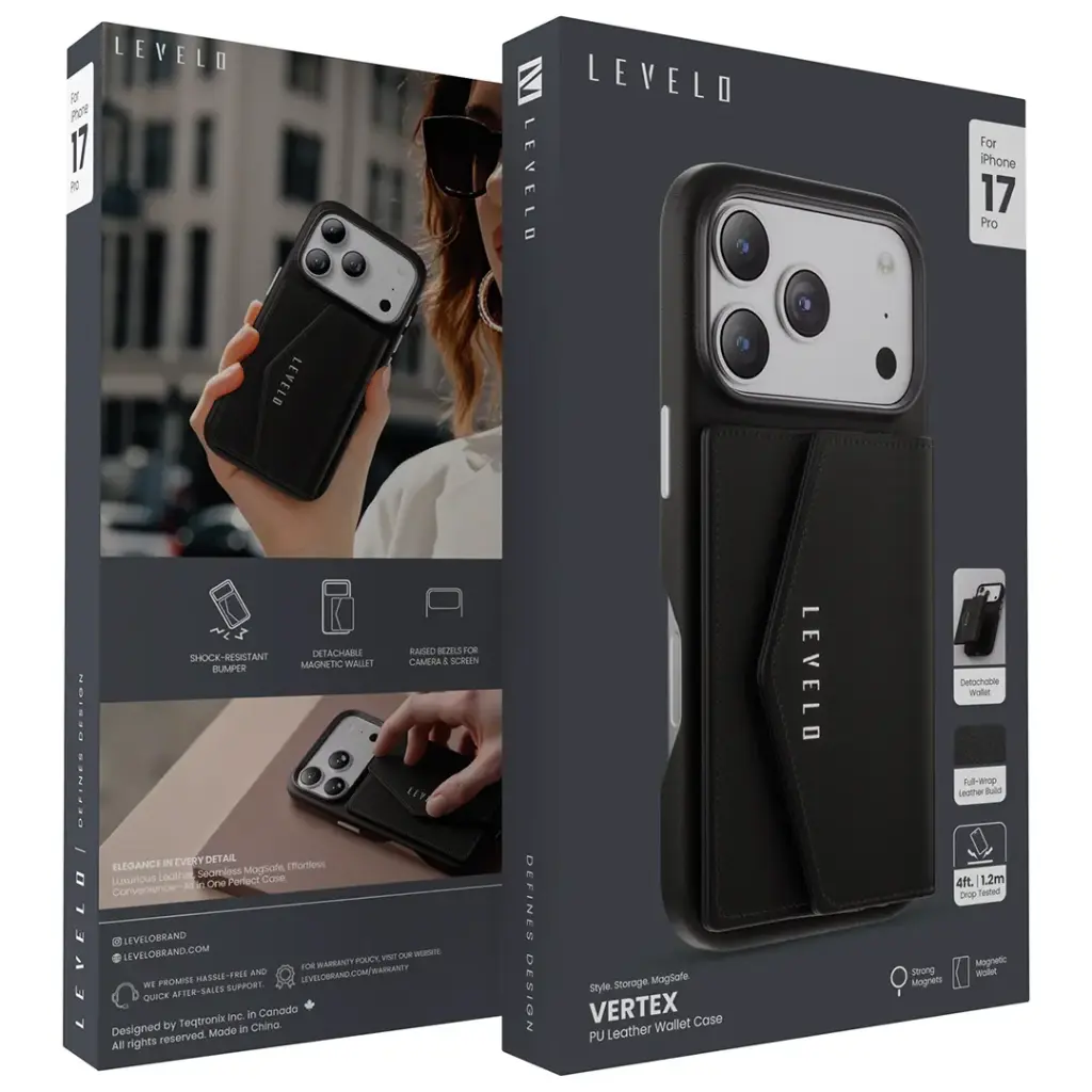 PU Leather Wallet Case for iPhone 17 Pro Max