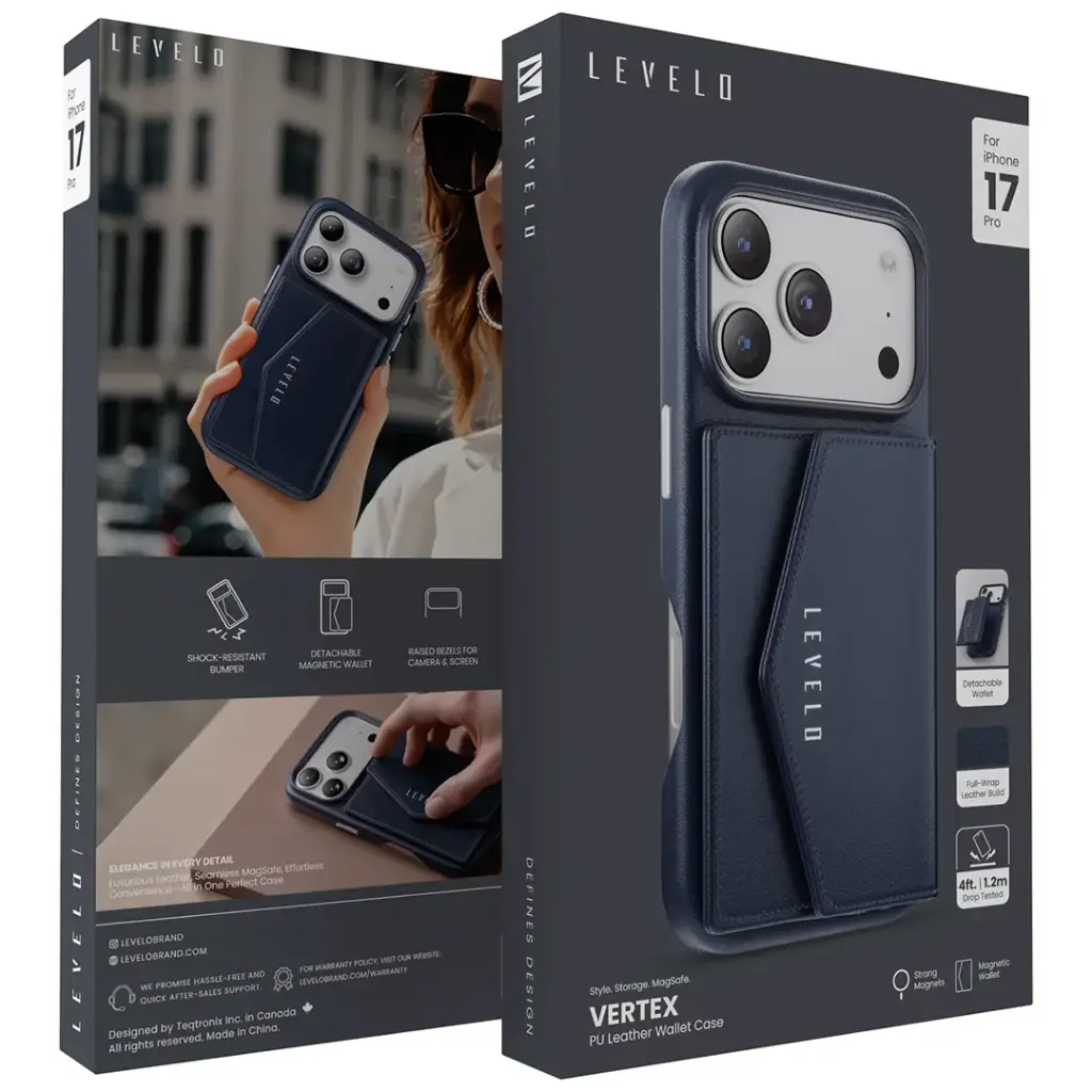 PU Leather Wallet Case for iPhone 17 Pro Max