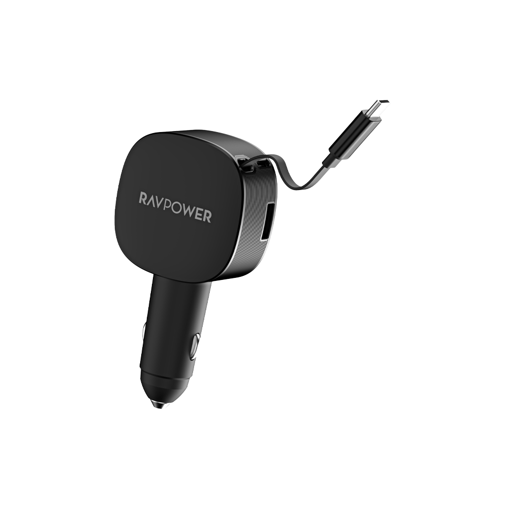 RAVPower RP-VC1021 - 75W Car Chargers With USB-C Cable